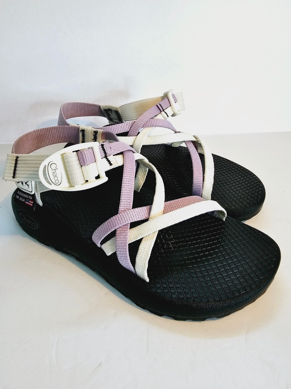 Chaco Women's Strappy Sandals - Lilac & Cream - Picture 6 of 9